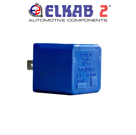 Flasher Relay 12V 42W 92W OEM7573490 Blue Lancia, Fiat, Alfa Romeo, White Cars ORIGINAL Panda, Punto, 500, Seicento, Giulietta, Y10, 147, 149, Ypsilon