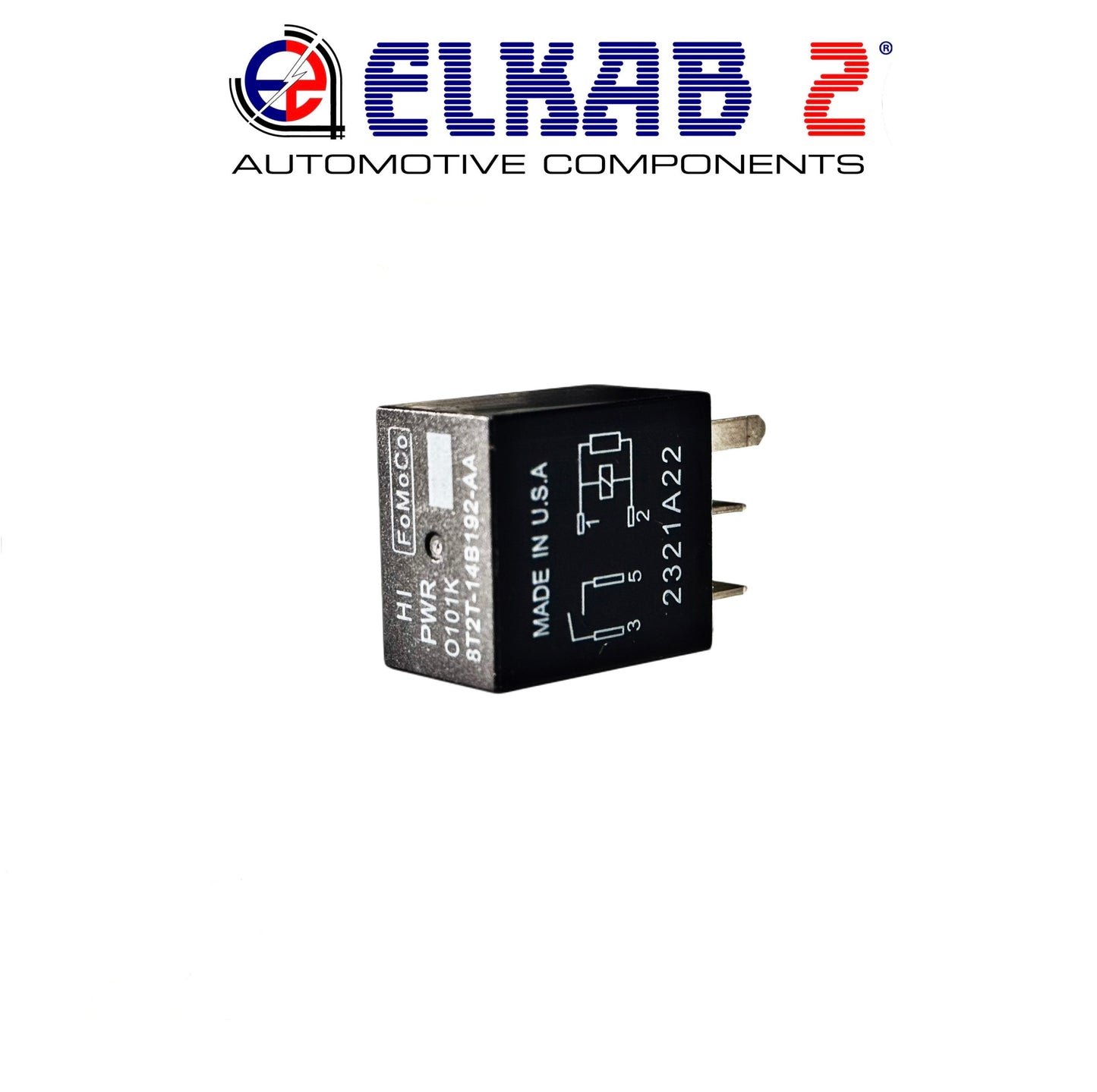 Relè FORD Fo.Mo.Co 12v Made in U.S.A. 8T2T-14B192-AA 4 Pin 0101K HIPWR ORIGINALE Mustang, Fiesta, Focus, EcoSport, Transit, F150