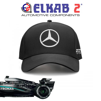 Cappellino Mercedes-AMG Petronas Formula 1 Lewis Hamilton George Russell Team Verde Nero Bianco